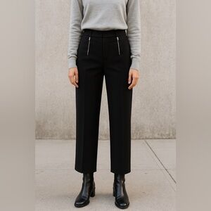 Zara culottes Black Wide-Leg Chic High-Rise Black cropped – Like New